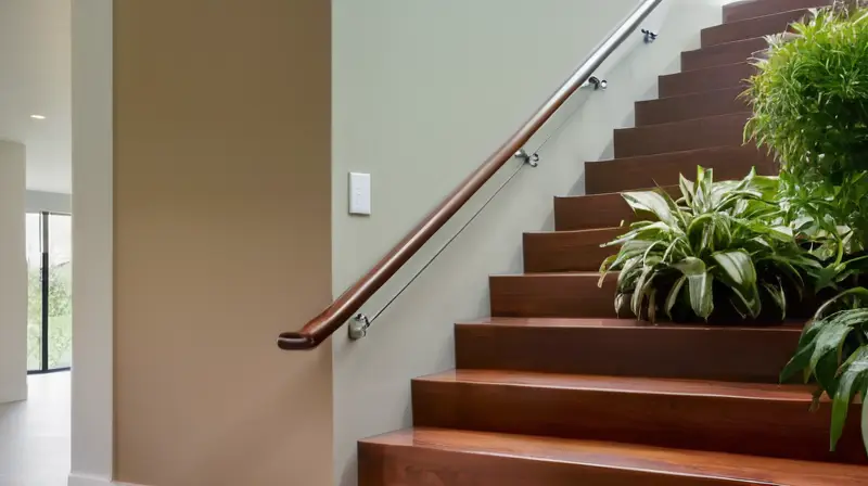 Escalera moderna con elegancia y armonía