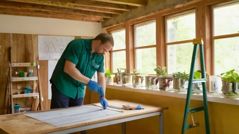 Espacio de trabajo iluminado y organizado